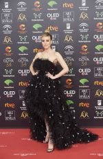 NATALIA DE MOLINA at 34th Goya Cinema Awards 2020 in Madrid 01/25/2020