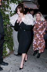NATALIA DYER Leaves EW Party in West Hollywood 01/18/2020