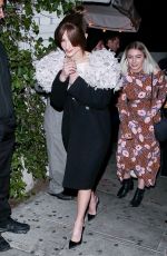 NATALIA DYER Leaves EW Party in West Hollywood 01/18/2020