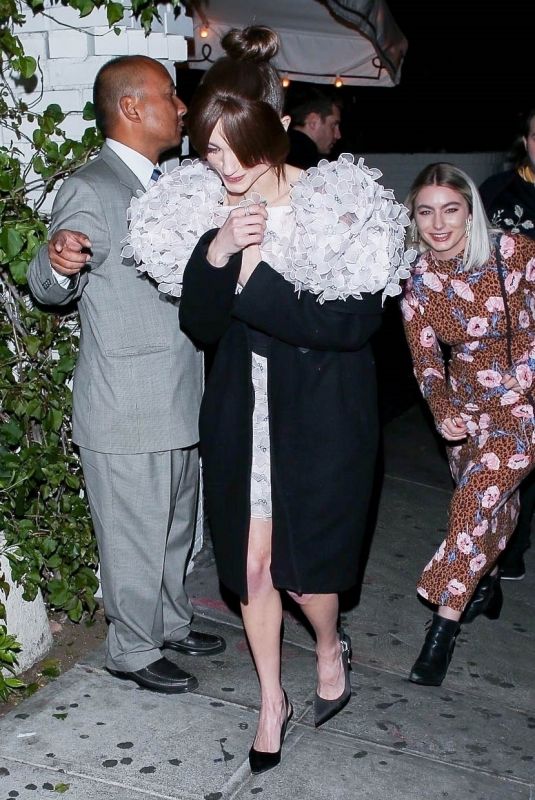 NATALIA DYER Leaves EW Party in West Hollywood 01/18/2020