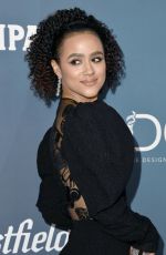NATHALIE EMMANUEL at 22nd Costumes Designers Guild Awards in Beverly Hills 01/28/2020