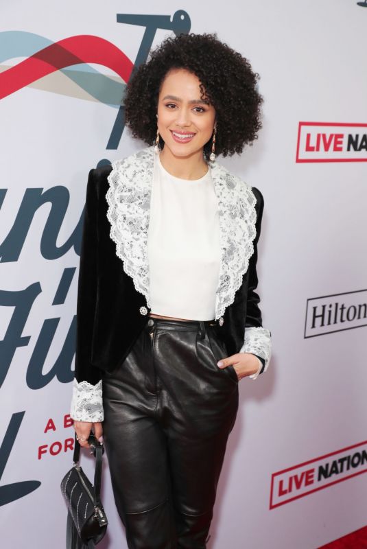 NATHALIE EMMANUEL at 3rd Annual Steven Tyler’s Grammy Viewing Party in Los Angeles 01/26/2020