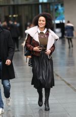 NATHALIE EMMANUEL Leaves BBC Studios in London 01/14/2020