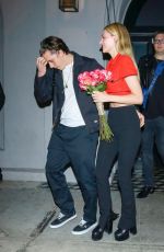 NICOLA PELTZ and Brooklyn Beckham Leaves Craig