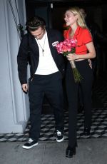NICOLA PELTZ and Brooklyn Beckham Leaves Craig