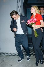 NICOLA PELTZ and Brooklyn Beckham Leaves Craig