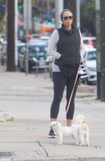 NICOLE MURPHY Out with Her Dog in Beverly Hills 12/26/2019