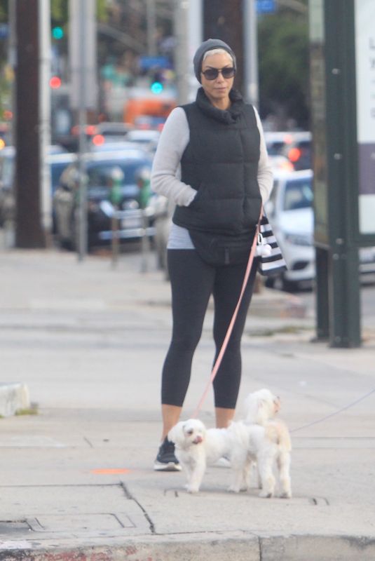NICOLE MURPHY Out with Her Dog in Beverly Hills 12/26/2019