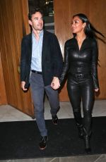 NICOLE SCHERZINGER and Thom Evans Night Out in London 01/29/2020