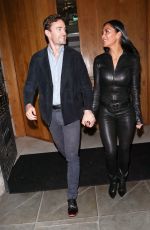 NICOLE SCHERZINGER and Thom Evans Night Out in London 01/29/2020