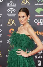 NIEVES ALVAREZ at 34th Goya Cinema Awards 2020 in Madrid 01/25/2020