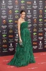 NIEVES ALVAREZ at 34th Goya Cinema Awards 2020 in Madrid 01/25/2020