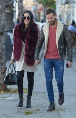 NIKKI BELLA and Aartem Chigvintsev Out for Lunch in Los Angeles 01/09/2020
