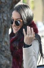NIKKI BELLA and Aartem Chigvintsev Out for Lunch in Los Angeles 01/09/2020