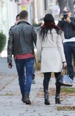 NIKKI BELLA and Aartem Chigvintsev Out for Lunch in Los Angeles 01/09/2020