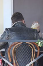 NIKKI BELLA and Aartem Chigvintsev Out for Lunch in Los Angeles 01/09/2020
