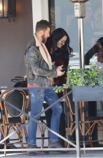 NIKKI BELLA and Aartem Chigvintsev Out for Lunch in Los Angeles 01/09/2020