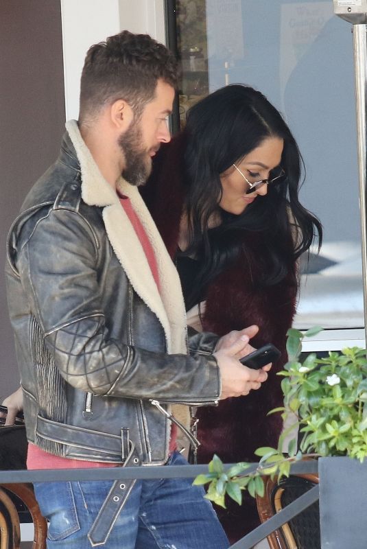 NIKKI BELLA and Aartem Chigvintsev Out for Lunch in Los Angeles 01/09/2020