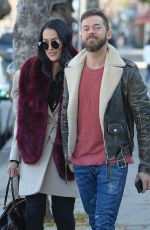 NIKKI BELLA and Aartem Chigvintsev Out for Lunch in Los Angeles 01/09/2020