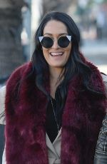 NIKKI BELLA and Aartem Chigvintsev Out for Lunch in Los Angeles 01/09/2020
