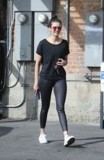 NINA DOBREC Leaves a Gym in West Hollywood 01/24/2020