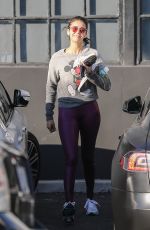 NINA DOBREC Leaves Gym in West Hollywood 01/11/2020