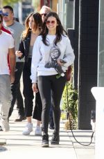 NINA DOBREV Out with Her Dog in West Hollywood 01/12/2020