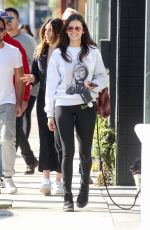 NINA DOBREV Out with Her Dog in West Hollywood 01/12/2020