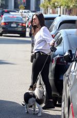 NINA DOBREV Out with Her Dog in West Hollywood 01/12/2020
