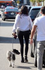 NINA DOBREV Out with Her Dog in West Hollywood 01/12/2020