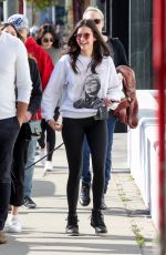 NINA DOBREV Out with Her Dog in West Hollywood 01/12/2020