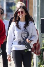 NINA DOBREV Out with Her Dog in West Hollywood 01/12/2020