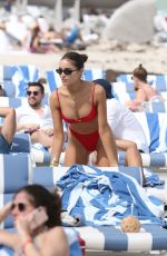 OLIVIA CULPO in a Red Bikini at a Beach in St Barth 01/10/2020