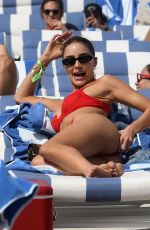 OLIVIA CULPO in a Red Bikini at a Beach in St Barth 01/10/2020