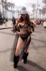 PHOEBE PRICE at a Photoshoot in Venice Beach 01/30/2020