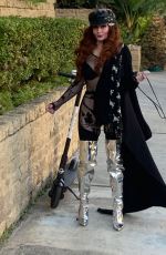 PHOEBE PRICE Out with Her Dog in Los Angeles 01/22/2020