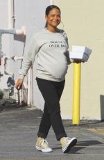 Pregnant CHRISTINA MILIAN Out and About in Hollywood 01/12/2020