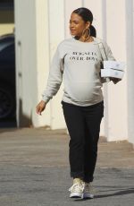 Pregnant CHRISTINA MILIAN Out and About in Hollywood 01/12/2020
