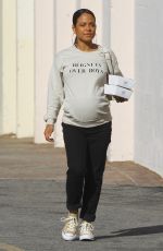 Pregnant CHRISTINA MILIAN Out and About in Hollywood 01/12/2020