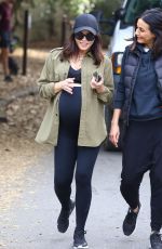 Pregnant JENNA DEWAN and EMMANUELLE CHRIQUI Out Hikinig in Los Angeles 01/25/2020