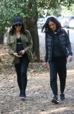 Pregnant JENNA DEWAN and EMMANUELLE CHRIQUI Out Hikinig in Los Angeles 01/25/2020