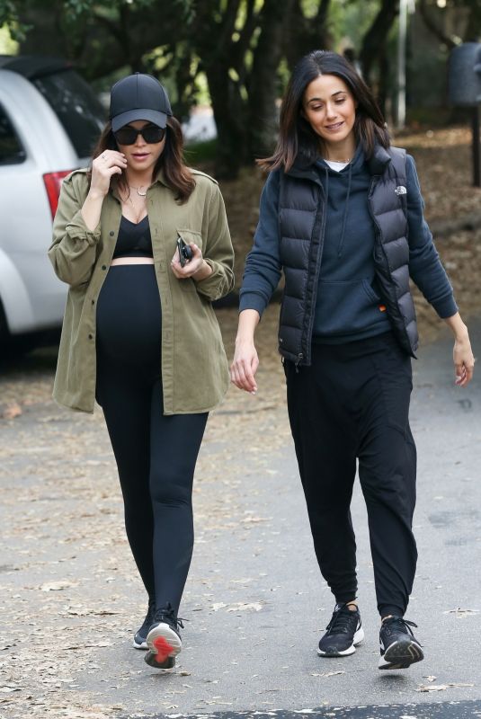 Pregnant JENNA DEWAN and EMMANUELLE CHRIQUI Out Hikinig in Los Angeles 01/25/2020