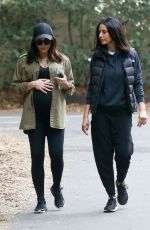 Pregnant JENNA DEWAN and EMMANUELLE CHRIQUI Out Hikinig in Los Angeles 01/25/2020