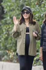 Pregnant JENNA DEWAN and EMMANUELLE CHRIQUI Out Hikinig in Los Angeles 01/25/2020
