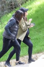 Pregnant JENNA DEWAN and EMMANUELLE CHRIQUI Out Hikinig in Los Angeles 01/25/2020