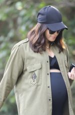 Pregnant JENNA DEWAN and EMMANUELLE CHRIQUI Out Hikinig in Los Angeles 01/25/2020