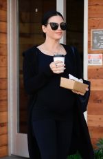 Pregnant JENNA DEWAN at Coffee Bean in Los Angeles 01/29/2020