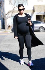 Pregnant JENNA DEWAN at Coffee Bean in Los Angeles 01/29/2020