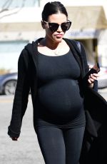 Pregnant JENNA DEWAN at Coffee Bean in Los Angeles 01/29/2020