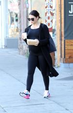 Pregnant JENNA DEWAN at Coffee Bean in Los Angeles 01/29/2020